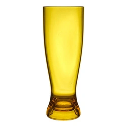 Szklanka do piwa 720 ml Intesi Sky żółta z polistyrenu odporna na stłuczenia