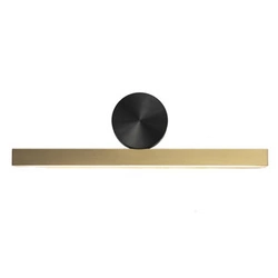 Nowoczesny kinkiet ścienny BOOGIE LED złoty 45 cm do salonu i nad lustro Step into Design