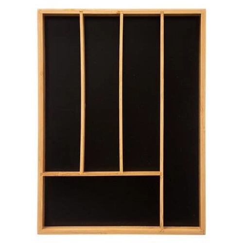 Organizer na sztućce 25x34 bambusowy