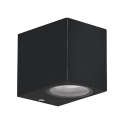 Kinkiet zewnętrzny Nerium lampa ogrodowa elewacyjna kostka krótka 9,2x8cm czarny 1x35W GU10 IP44