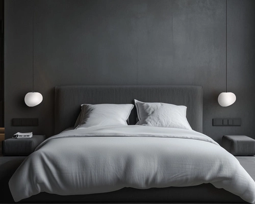 Lampa wisząca STONES czarny 20cm 1x40W E27 klosz biały