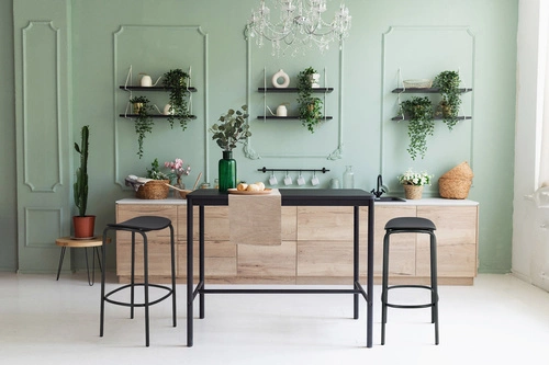 Hoker Trick wood nowoczesny czarny drewniany do kuchni i jadalni 65 cm SCAB Design