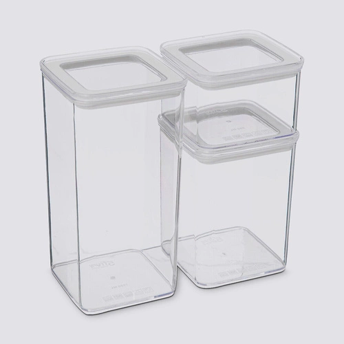 Zestaw 3 pudełek Eske transparentne