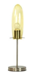 Lampa stołowa Melot lampka 1x60W E27 nikiel mat z kloszem