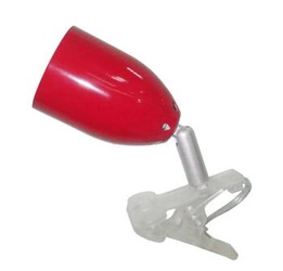 Lampa stołowa Led clip lampka klips 1x3W LED czerwona