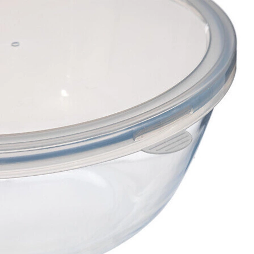 Miska z pokrywką 27 cm szklana