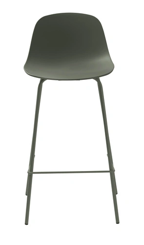 Hoker Whitby oliwkowy z oparciem nowoczesny do kuchni i wyspy 67 cm UNIQUE