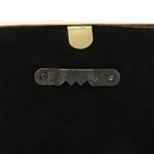 Lustro heksagonalne Hammer glamour w złotej ramie do przedpokoju Atmosphera 18x15,5 cm