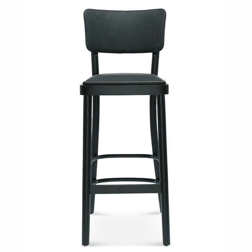 Hoker drewniany tapicerowany z oparciem Novo FAMEG do kuchni i jadalni personalizowany 78 cm