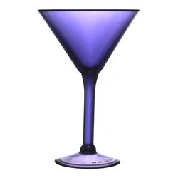 Intesi Sky kieliszek koktajlowy z tworzywa fioletowy 240ml nowoczesny do drinków