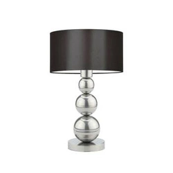 Lampka nocna HONOLULU nowoczesna brązowa z abażurem do sypialni i salonu LYSNE