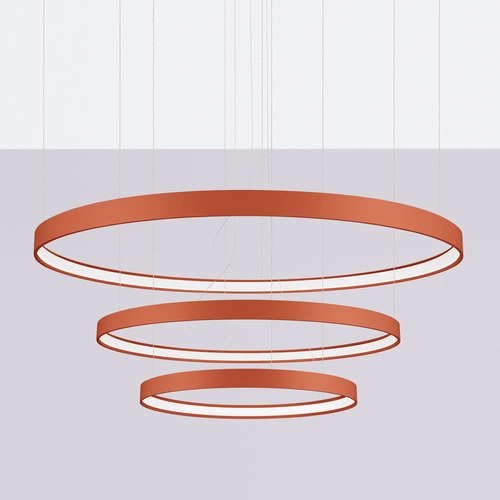Żyrandol RIO 3 55/78/110 ochra czerwona LED 3000K