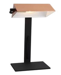 Lampa stołowa Bankier lampa gabinetowa 1x40W E14 miedziany