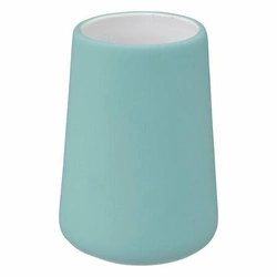 Kubek na szczoteczki do zębów Colors błękitny ceramiczny nowoczesny do łazienki 5five