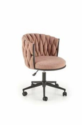 Fotel biurowy ergonomiczny Natol różowy nowoczesny obrotowy z regulacją wysokości do biura