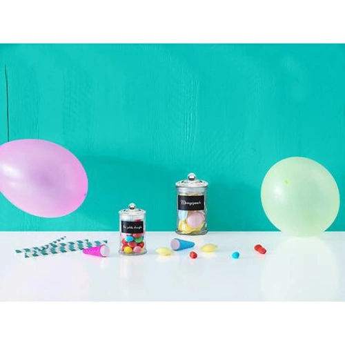 Słoik szklany 0,12l z czarną etykietą