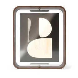 Ramka na zdjęcia 20x25 stojąca drewniana orzechowa Bellwood Umbra nowoczesna dekoracyjna