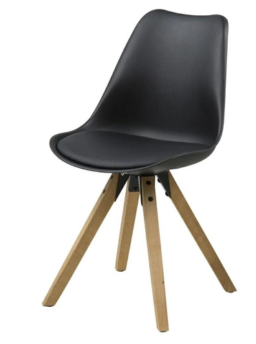 Krzesło Dima black/ dąb OUTLET