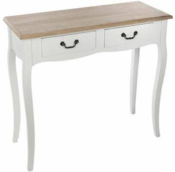 Konsola Chrysa biała 2 szuflady