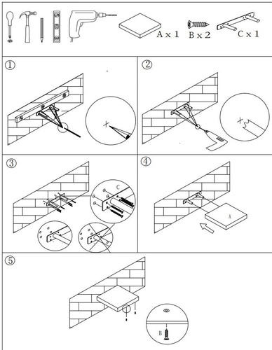 Biała półka ścienna 23 cm 5five simply smart nowoczesna do salonu na książki i dekoracje