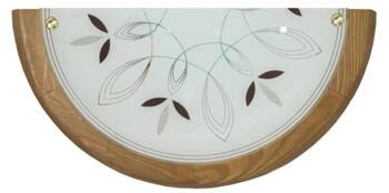 Plafon Rustica plafon 0,5 drewno standard 1x60 w E27 dąb indeks obi