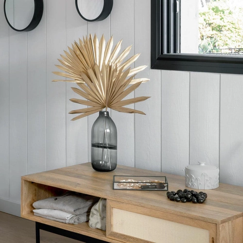 Wazon Line szklany 30cm dymiony