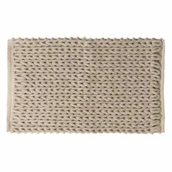 Dywanik łazienkowy 5five simply smart beżowy pleciony bawełniany 50x75 cm przyjemny w dotyku