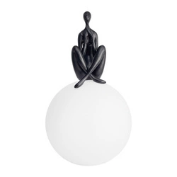 Lampa stołowa WOMAN-3 czarna 35 cm