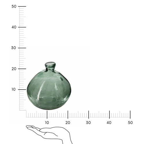 Wazon szklany Recyc ZIELONY