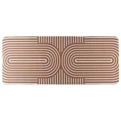 Dywan do przedpokoju Arlla 50x120 czerwony nowoczesny łatwoczyszczący do prania w pralce