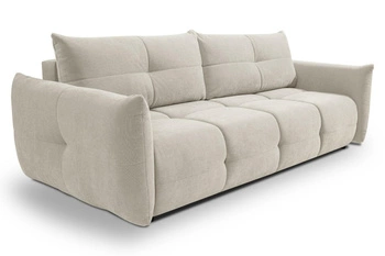 Sofa rozkładana Bode 3 osobowa z funkcją spania do salonu skandynawska beżowo-szara