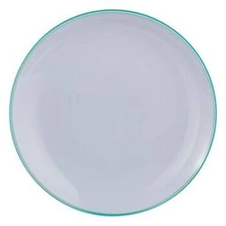 Talerz obiadowy Aura szary 25 cm okrągły plastikowy do jadalni 5five zmywarka