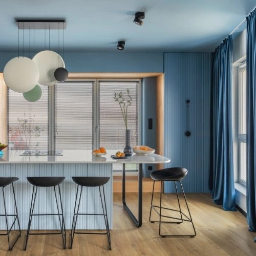 Hoker Molly czarny nowoczesny z oparciem do kuchni i wyspy 66 cm Intesi