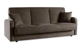 Sofa Corsica z funkcją spania brązowy ciemny Matana 20