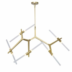 Lampa wisząca STICKS-10 złota OUTLET
