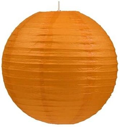 Lampa wisząca kula papierowa 50 cm pomarańczowa do salonu i jadalni Abażur CANDELLUX