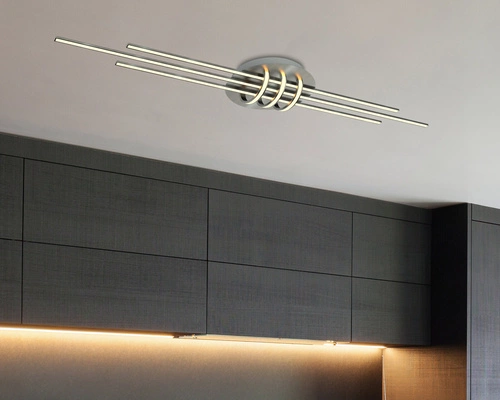 Lampa sufitowa Naksos plafon 110x22 40W LED satyna nikiel 4000K