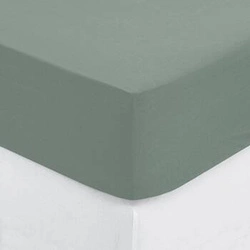 Prześcieradło z gumką 140 x 190 cm z zakładką 30 cm bawełna zielone