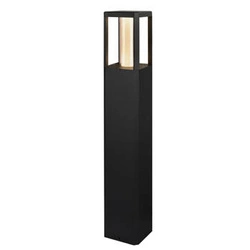 Lampa ogrodowa stojąca Crocus lampa ogrodowa słupek 12x80cm czarny 2x6W LED IP65