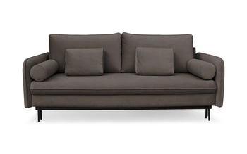 Sofa Diana z funkcją spania brązowy ciemny Louis 666