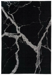 Dywan nowoczesny wełniany Statuario Black 200x300 do salonu, łatwy w czyszczeniu Carpet Decor