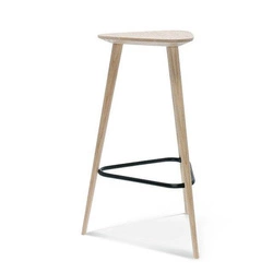 Hoker drewniany tapicerowany Finn FAMEG personalizowany, wysoki 78 cm, nowoczesny do kuchni