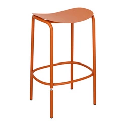 Hoker metalowy Trick 65 cm pomarańczowy nowoczesny do kuchni i wyspy bez oparcia SCAB Design