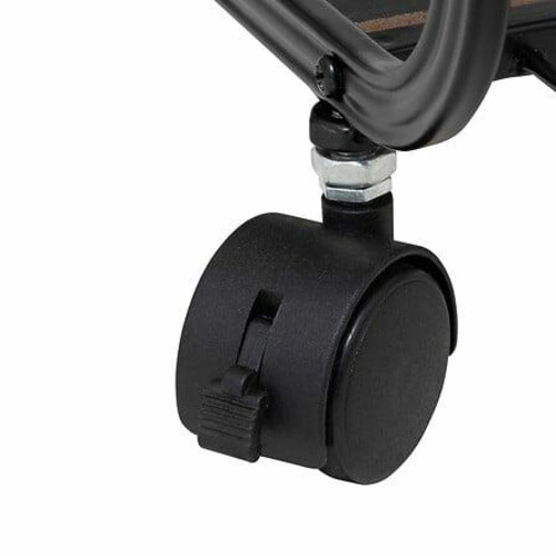 Regał na książki industrialny na kółkach Glamm 4-poziomowy czarny naturalny 5five simply smart