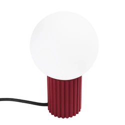 Lampa biurkowa HALO burgund nowoczesna metalowa do sypialni i biura SOLLUX LIGHTING