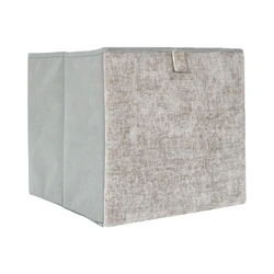 Pudełko materiałowe Emilia szary melanż 30x30 do regału i garderoby