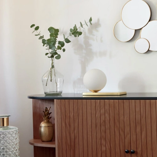 Lampka nocna Dris złota 17cm