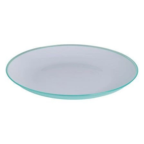 Talerz Aura plastikowy biały/miętowy