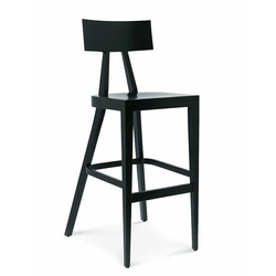 Hoker drewniany z oparciem Akka FAMEG do kuchni i jadalni personalizowany nowoczesny 74 cm