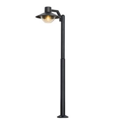 Lampa ogrodowa stojąca Cosmos lampa ogrodowa latarnia mała 36,5x105cm czarny 1x40W E27 IP44